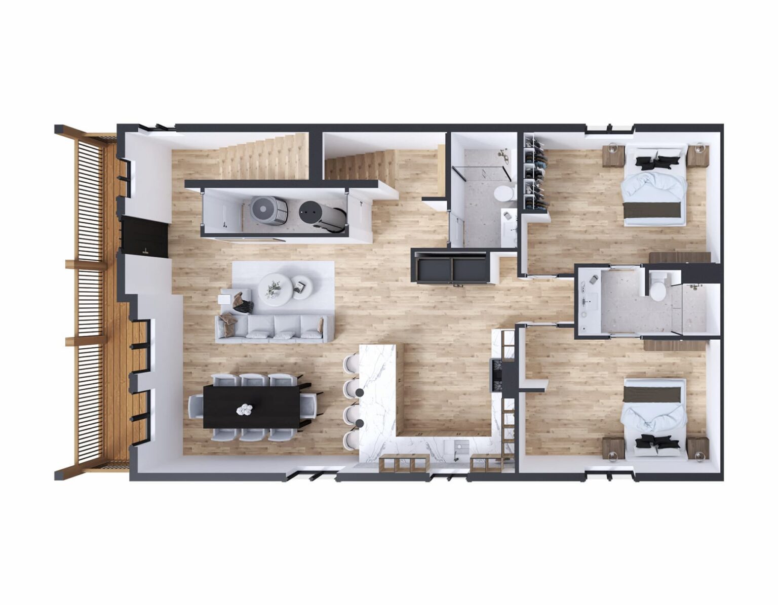 The Monty Collective floor plan rendering