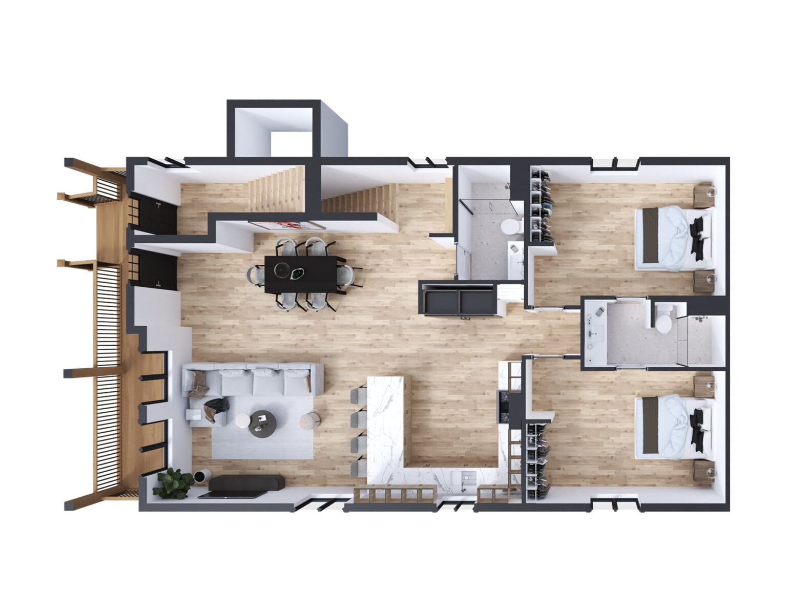 The Monty Collective floor plan rendering