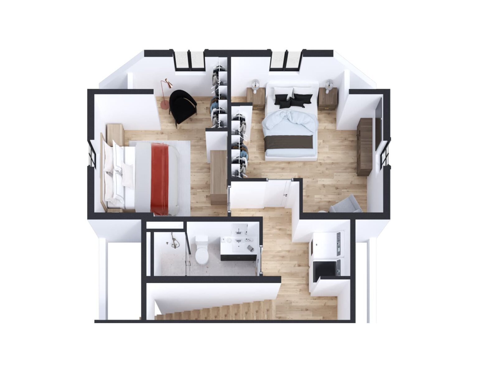 The Monty Collective floor plan rendering