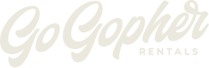 GoGopher Rentals logo in cream